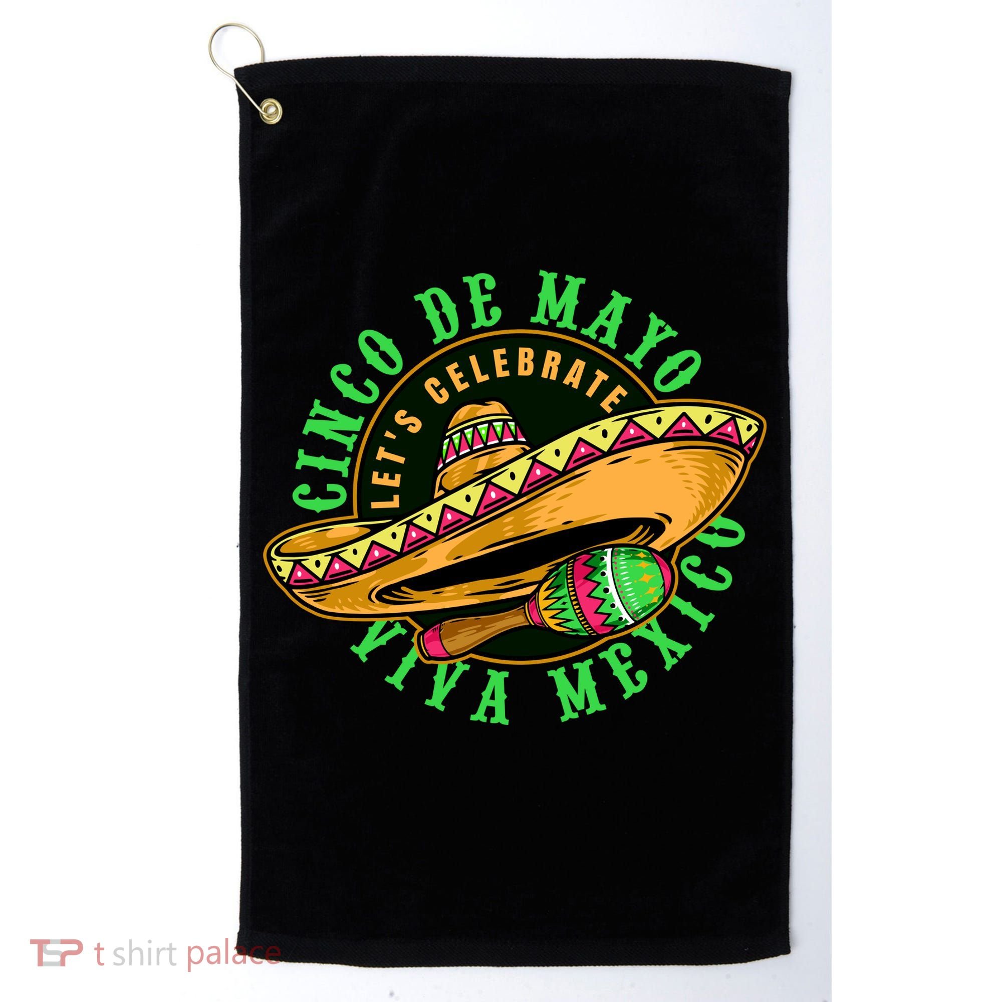 Cinco De Mayo Viva Mexico Golf Towel