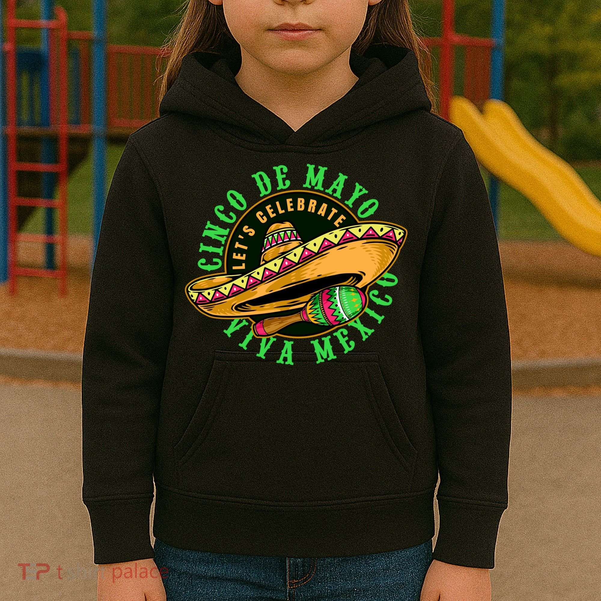 Cinco De Mayo Viva Mexico Kids Hoodie