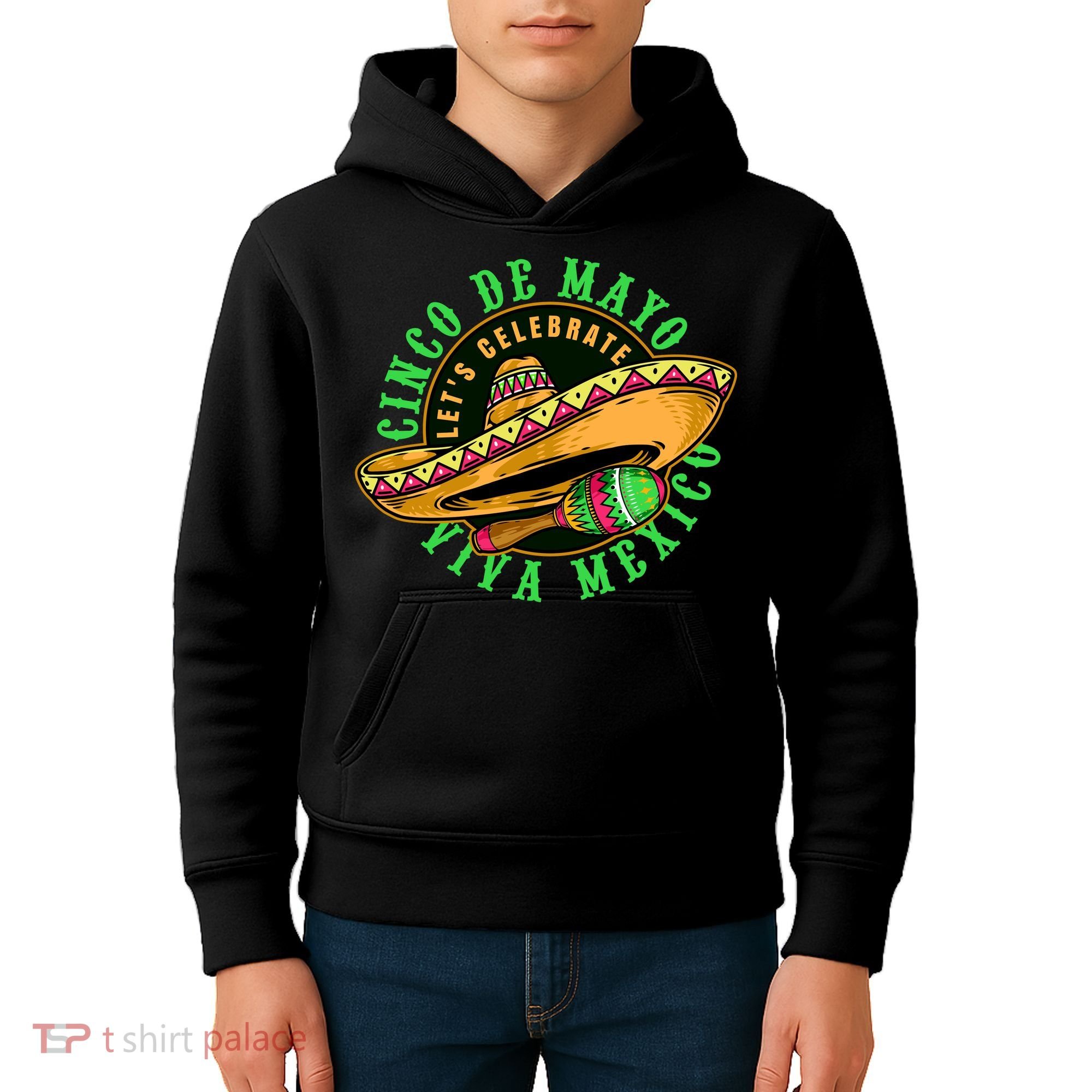 Cinco De Mayo Viva Mexico Kids Hoodie