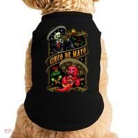Cinco De Mayo Fiesta And Then Siesta Skeleton Pepper Music Doggie Tank thumb 0