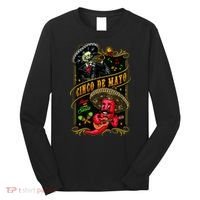 Cinco De Mayo Fiesta And Then Siesta Skeleton Pepper Music Long Sleeve Shirt thumb 0