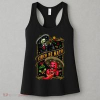 Cinco De Mayo Fiesta And Then Siesta Skeleton Pepper Music Women's Tank Top thumb 3