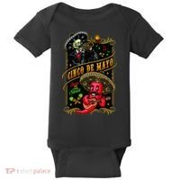 Cinco De Mayo Fiesta And Then Siesta Skeleton Pepper Music Baby Bodysuit thumb 0