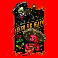 Cinco De Mayo Fiesta And Then Siesta Skeleton Pepper Music Santa Hat thumb 1