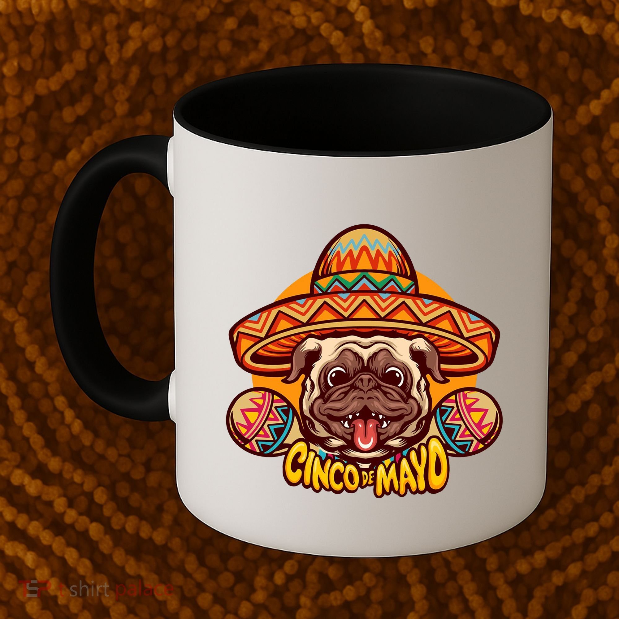 Cinco De Mayo Cute Pug Coffee Mug