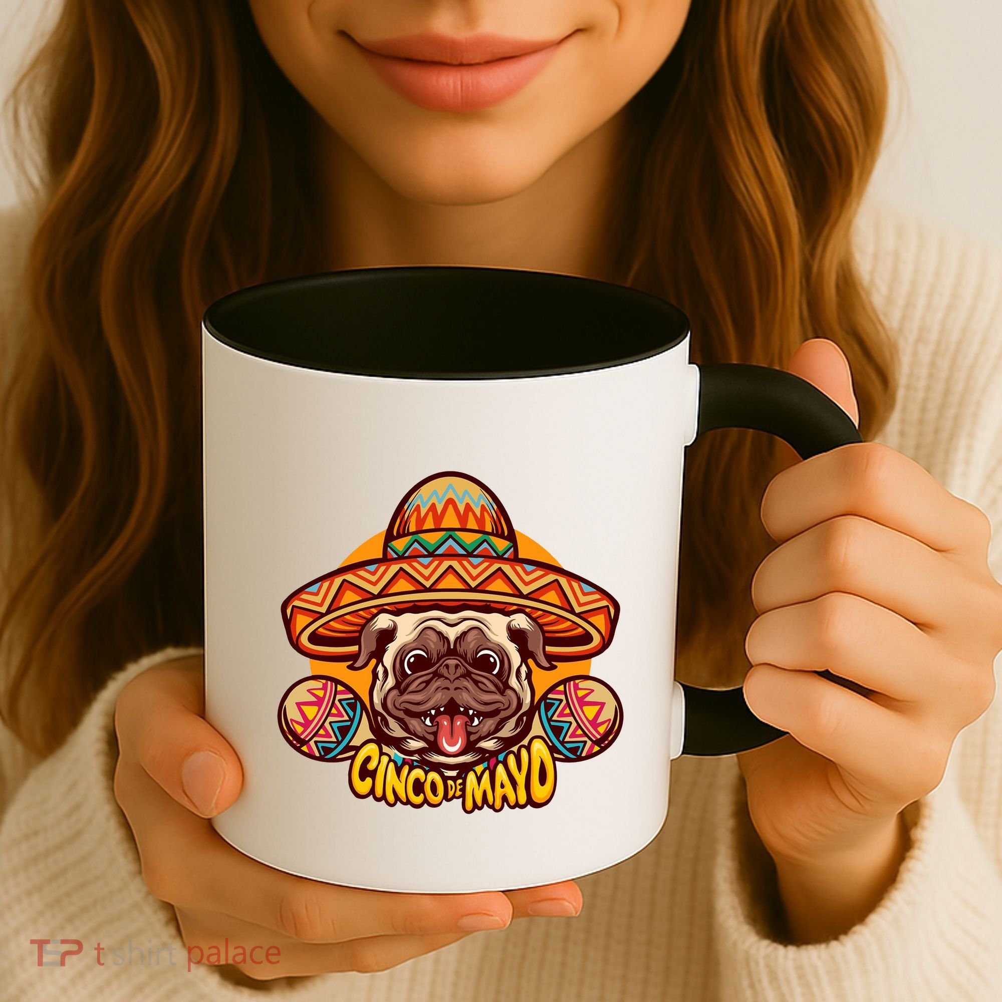 Cinco De Mayo Cute Pug Coffee Mug