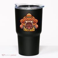 Cinco De Mayo Cute Pug Tumbler thumb 0
