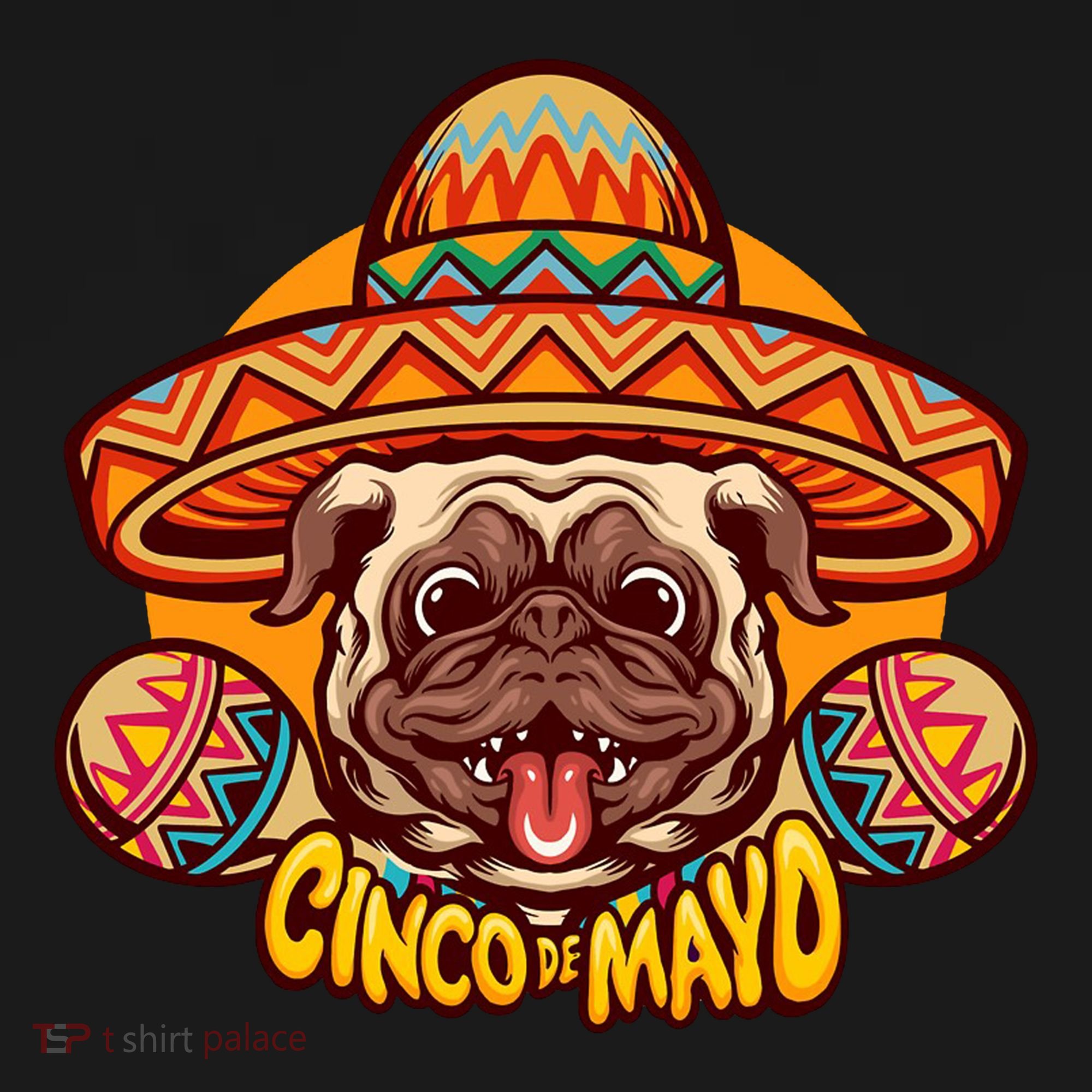 Cinco De Mayo Cute Pug Ornament