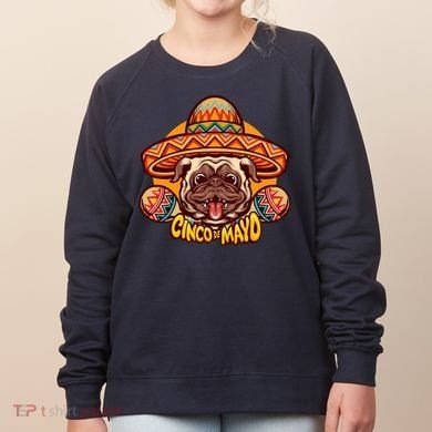 Cinco De Mayo Cute Pug Women's Sweatshirt