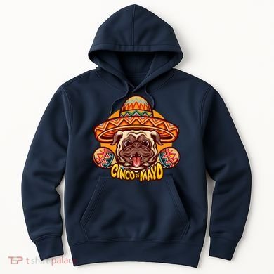 Cinco De Mayo Cute Pug Hoodie