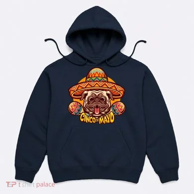 Cinco De Mayo Cute Pug Hoodie