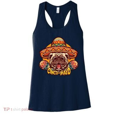 Cinco De Mayo Cute Pug Women's Tank Top