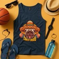 Cinco De Mayo Cute Pug Tank Top thumb 4