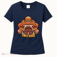 Cinco De Mayo Cute Pug Women's T-Shirt thumb 0