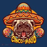 Cinco De Mayo Cute Pug Kids Hoodie thumb 5