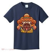 Cinco De Mayo Cute Pug Kids T-Shirt thumb 0