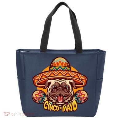 Cinco De Mayo Cute Pug Tote Bag
