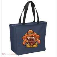 Cinco De Mayo Cute Pug Tote Bag thumb 2