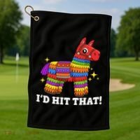 Cinco De Mayo Id Hit That Funny Pinata Golf Towel thumb 1
