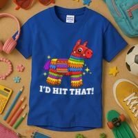 Cinco De Mayo Id Hit That Funny Pinata Kids T-Shirt thumb 3