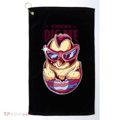 Chicks Dig Me Funny Golf Towel