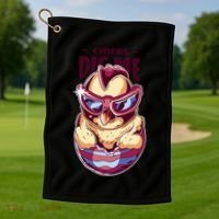 Chicks Dig Me Funny Golf Towel thumb 1