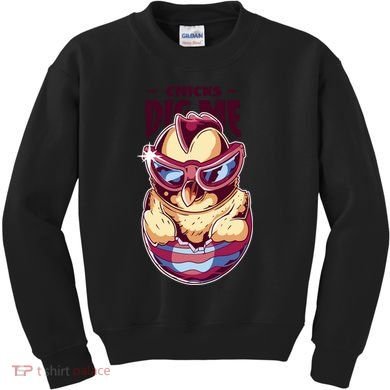 Chicks Dig Me Funny Kids Sweatshirt