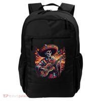 Cinco De Mayo Skeleton Sugar Skull Fiesta Sombreros Guitar Backpack thumb 0