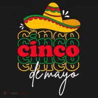 Cinco De Mayo Mexican Fiesta 5 De Mayo USA-Made Doggie Bandana thumb 2