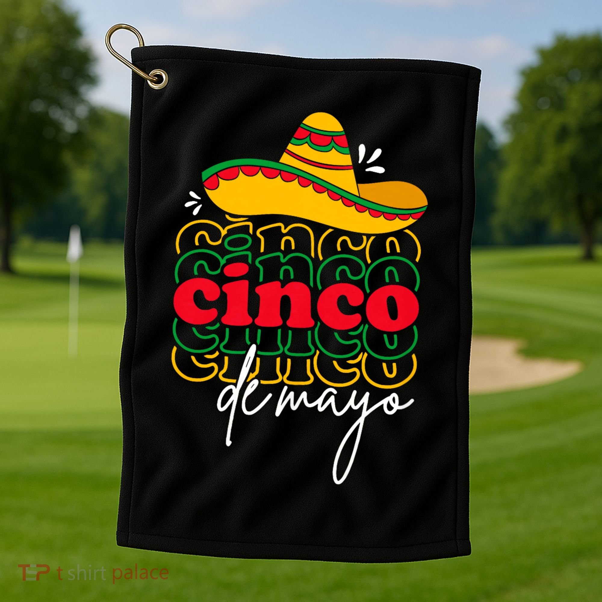 Cinco De Mayo Mexican Fiesta 5 De Mayo Golf Towel