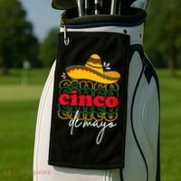Cinco De Mayo Mexican Fiesta 5 De Mayo Golf Towel thumb 2