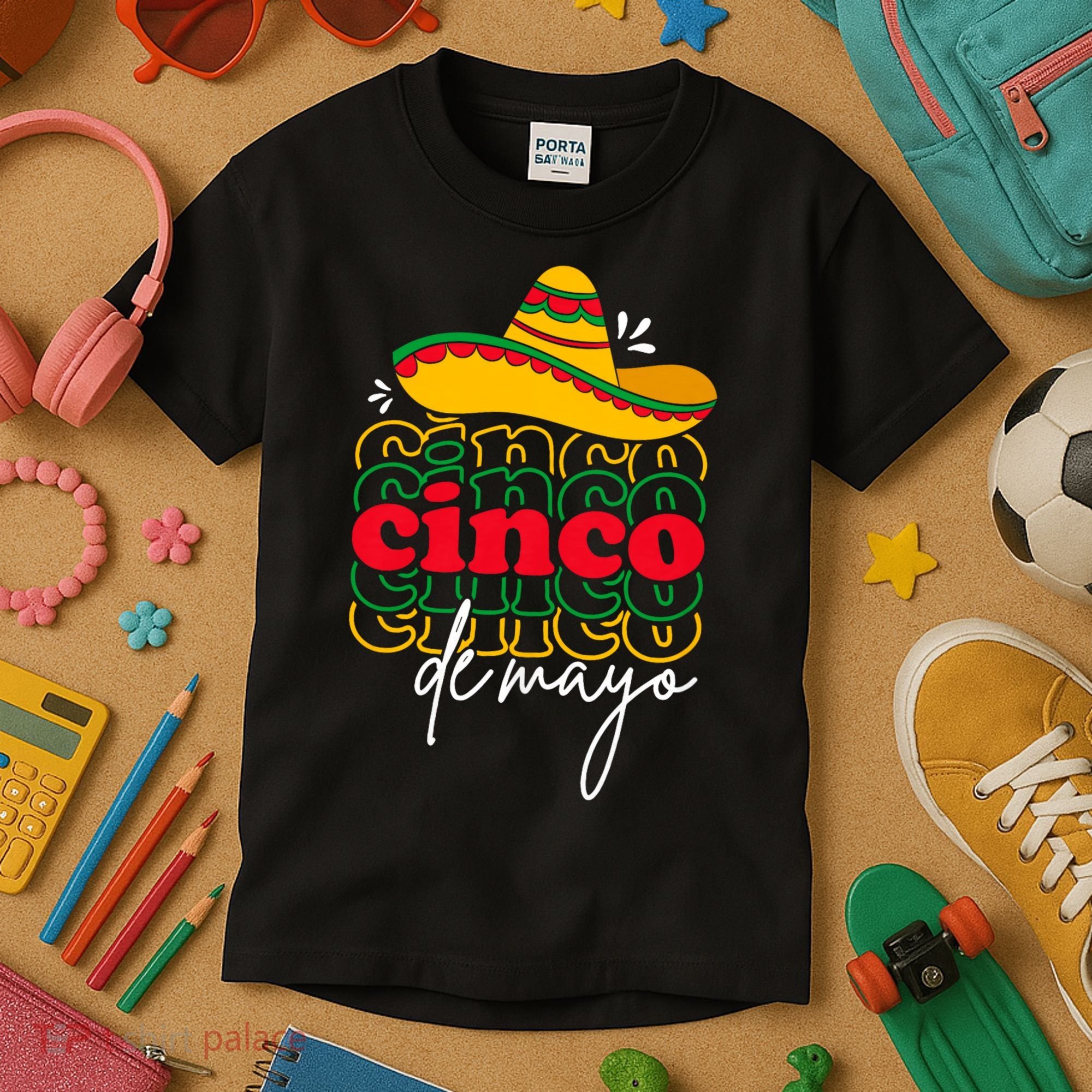 Cinco De Mayo Mexican Fiesta 5 De Mayo Kids T-Shirt