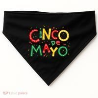 Cinco De Mayo Chili Pepper Celebration USA-Made Doggie Bandana thumb 0