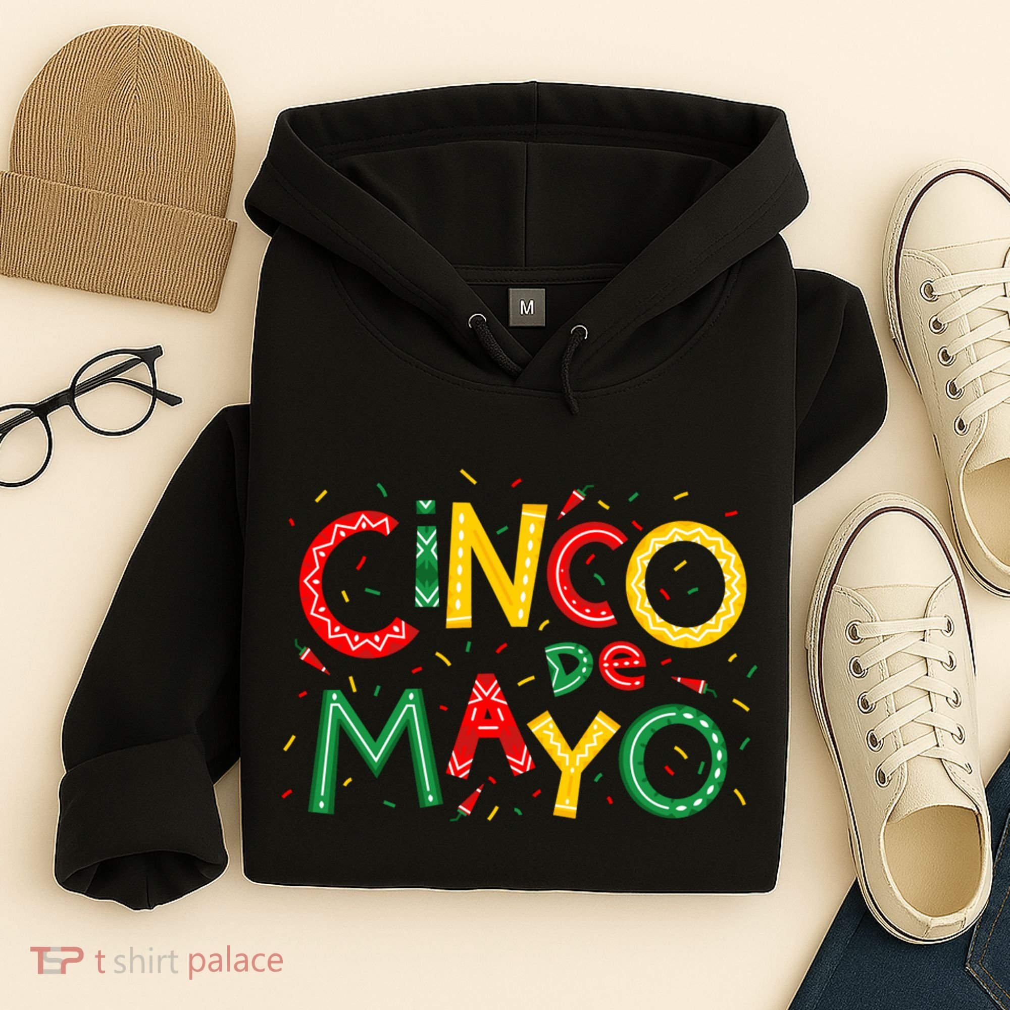 Cinco De Mayo Chili Pepper Celebration Hoodie