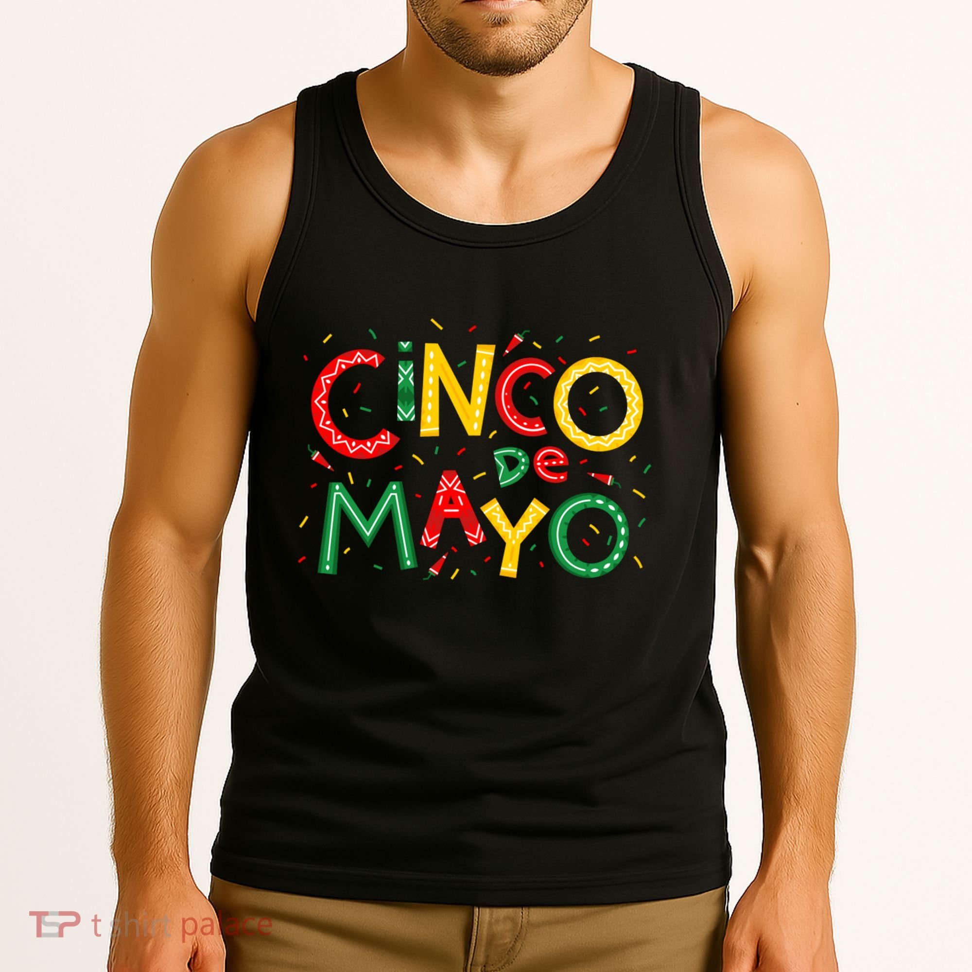 Cinco De Mayo Chili Pepper Celebration Tank Top