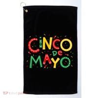 Cinco De Mayo Chili Pepper Celebration Golf Towel thumb 0