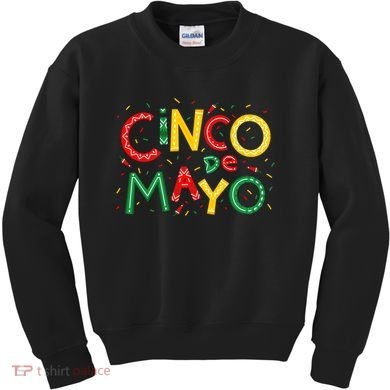 Cinco De Mayo Chili Pepper Celebration Kids Sweatshirt