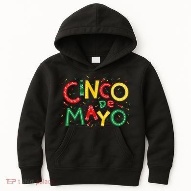 Cinco De Mayo Chili Pepper Celebration Kids Hoodie
