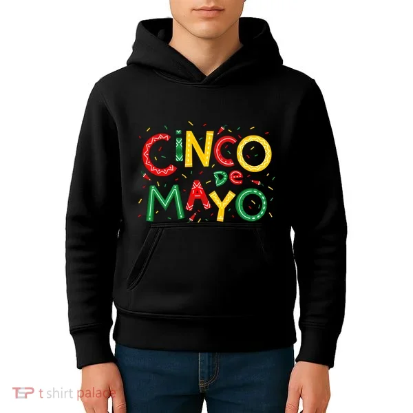 Cinco De Mayo Chili Pepper Celebration Kids Hoodie