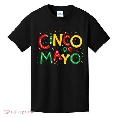 Cinco De Mayo Chili Pepper Celebration Kids T-Shirt