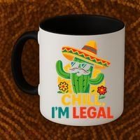 Cinco De Mayo Mexican Immigrant Chill Im Legal Funny Coffee Mug thumb 2