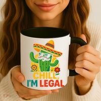 Cinco De Mayo Mexican Immigrant Chill Im Legal Funny Coffee Mug thumb 3