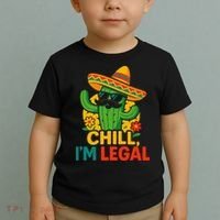 Cinco De Mayo Mexican Immigrant Chill Im Legal Funny Toddler T-Shirt thumb 2