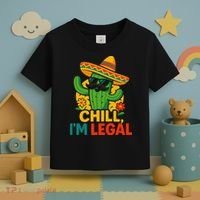 Cinco De Mayo Mexican Immigrant Chill Im Legal Funny Toddler T-Shirt thumb 3