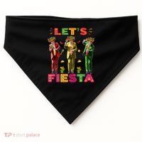 Cinco De Mayo Trump Taco Funny Dancing Trump Let's Fiesta USA-Made Doggie Bandana thumb 0