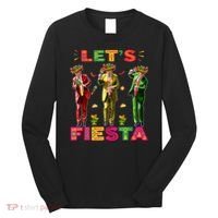 Cinco De Mayo Trump Taco Funny Dancing Trump Let's Fiesta Long Sleeve Shirt thumb 0