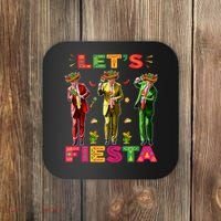 Cinco De Mayo Trump Taco Funny Dancing Trump Let's Fiesta Coaster thumb 0