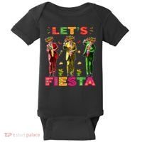 Cinco De Mayo Trump Taco Funny Dancing Trump Let's Fiesta Baby Bodysuit thumb 0