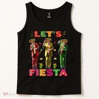 Cinco De Mayo Trump Taco Funny Dancing Trump Let's Fiesta Tank Top thumb 2