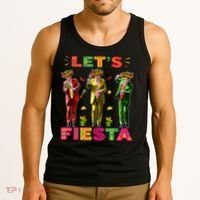 Cinco De Mayo Trump Taco Funny Dancing Trump Let's Fiesta Tank Top thumb 3